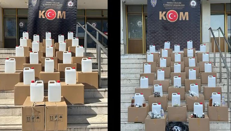 Denizli ve İzmir'de, kaçakçılık şebekelerine karşı düzenlenen eş zamanlı operasyonlarda