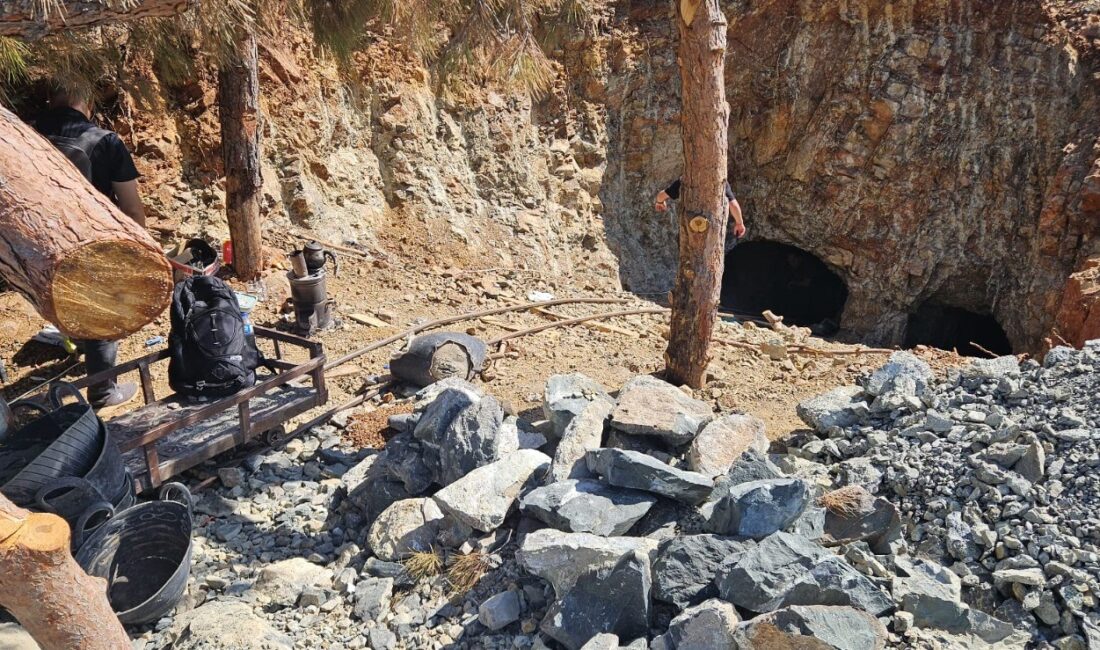 Gaziantep'in Nurdağı ilçesinde, devlete ait arazide izinsiz maden ocağı açarak