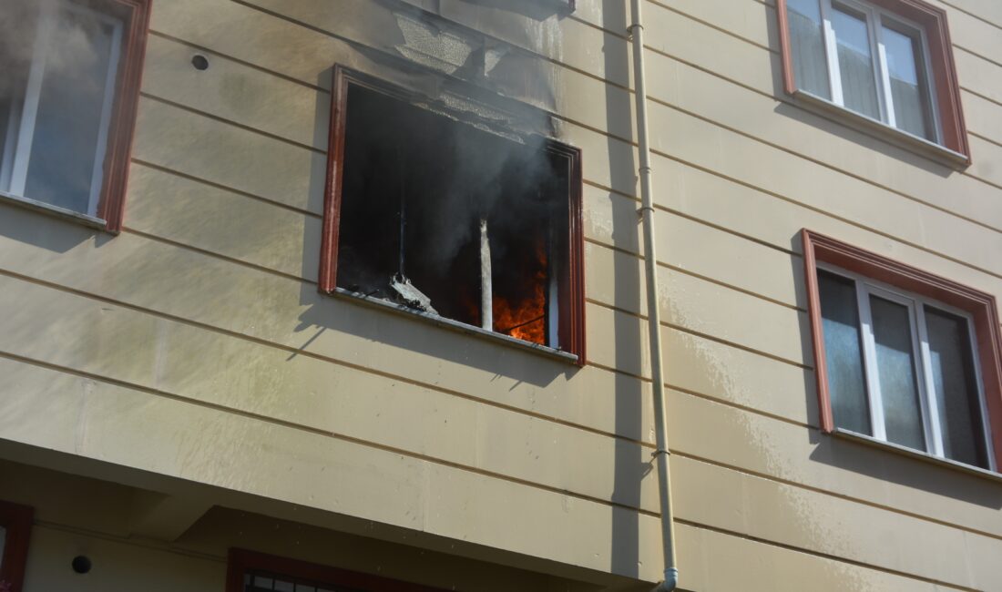 Ordu'nun Ünye ilçesinde bir apartman dairesinde, çocukların oyun oynadığı esnada