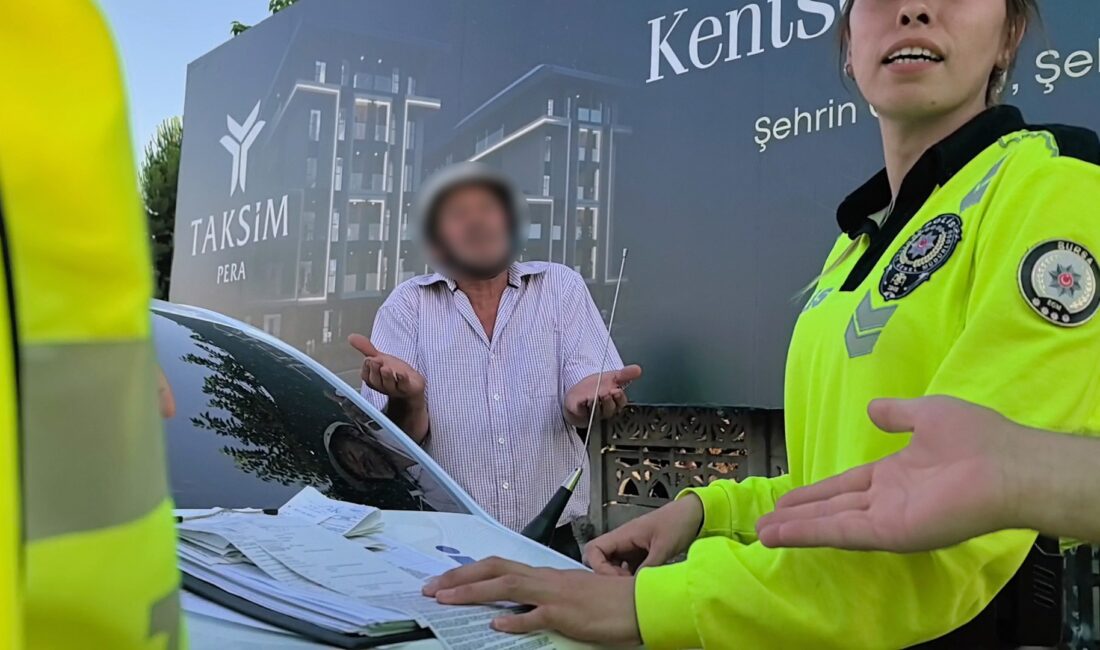 Bursa'nın İnegöl ilçesinde gerçekleştirilen trafik denetimleri sırasında, 1.38 promil alkollü