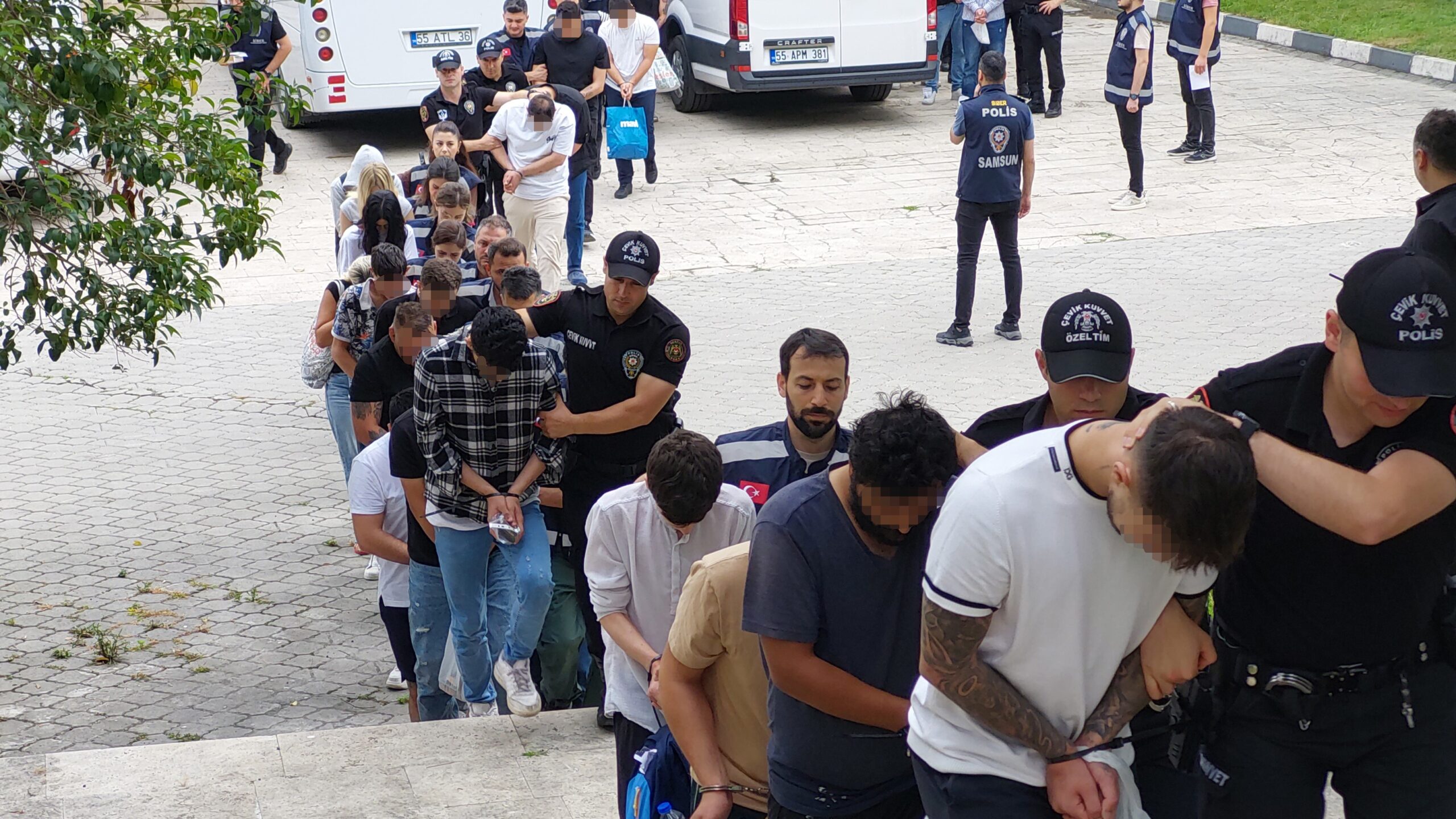 Samsun merkezli olmak üzere 12 ilde eş zamanlı olarak gerçekleştirilen