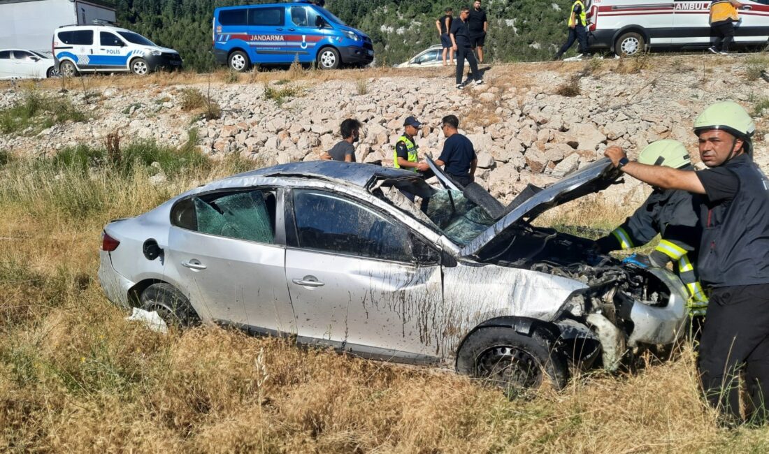 Konya'nın Derebucak ilçesinde, yeni görev yerine gitmekte olan bir polis