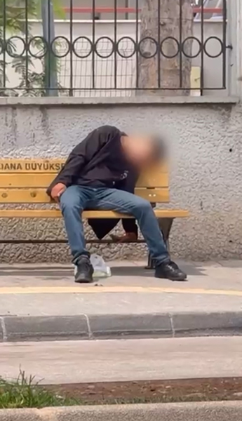 Adana'da uyuşturucu madde etkisinde olduğu öne sürülen bir şahıs kendinden