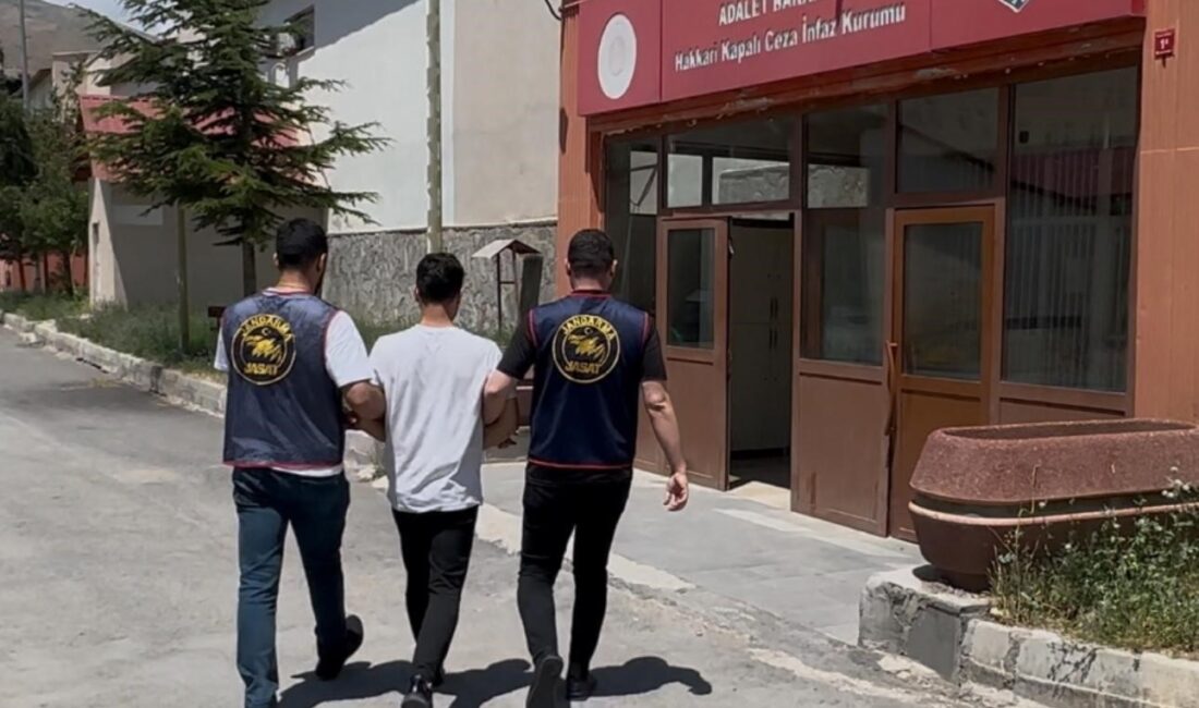 Hakkari'de, hakkında bilişim dolandırıcılığı, şantaj ve kasten yaralama gibi suçlardan