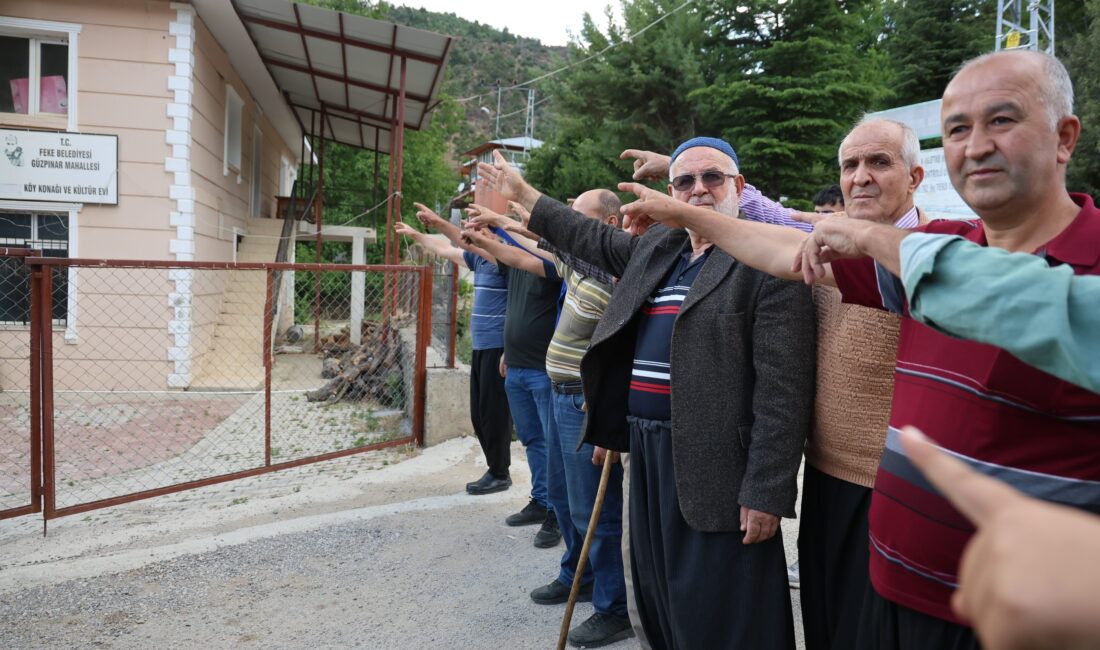Adana'nın Feke ilçesinde, köy halkı adına alındığı düşünülen ve belediye