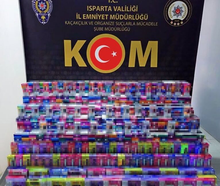 Isparta'da, emniyet birimlerinin düzenlediği ortak bir operasyonla piyasa değeri yaklaşık