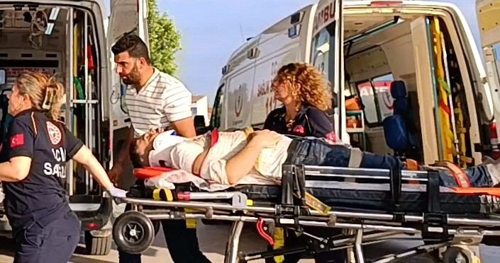 Bursa'nın İnegöl ilçesinde bir inşaat alanını ziyarete giden 26 yaşındaki