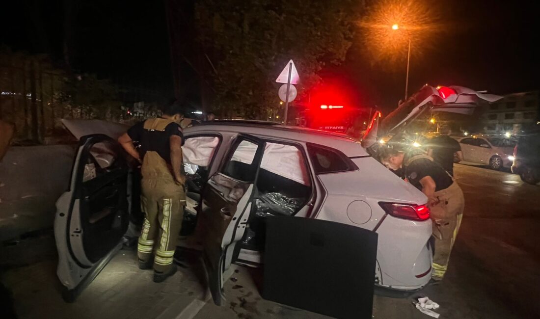 Bursa'nın Yıldırım ilçesinde gece saatlerinde meydana gelen trafik kazasında, aynı