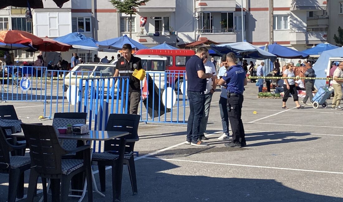 Çorum'da bulunan bir semt pazarında, iki esnaf arasında başlayan yer