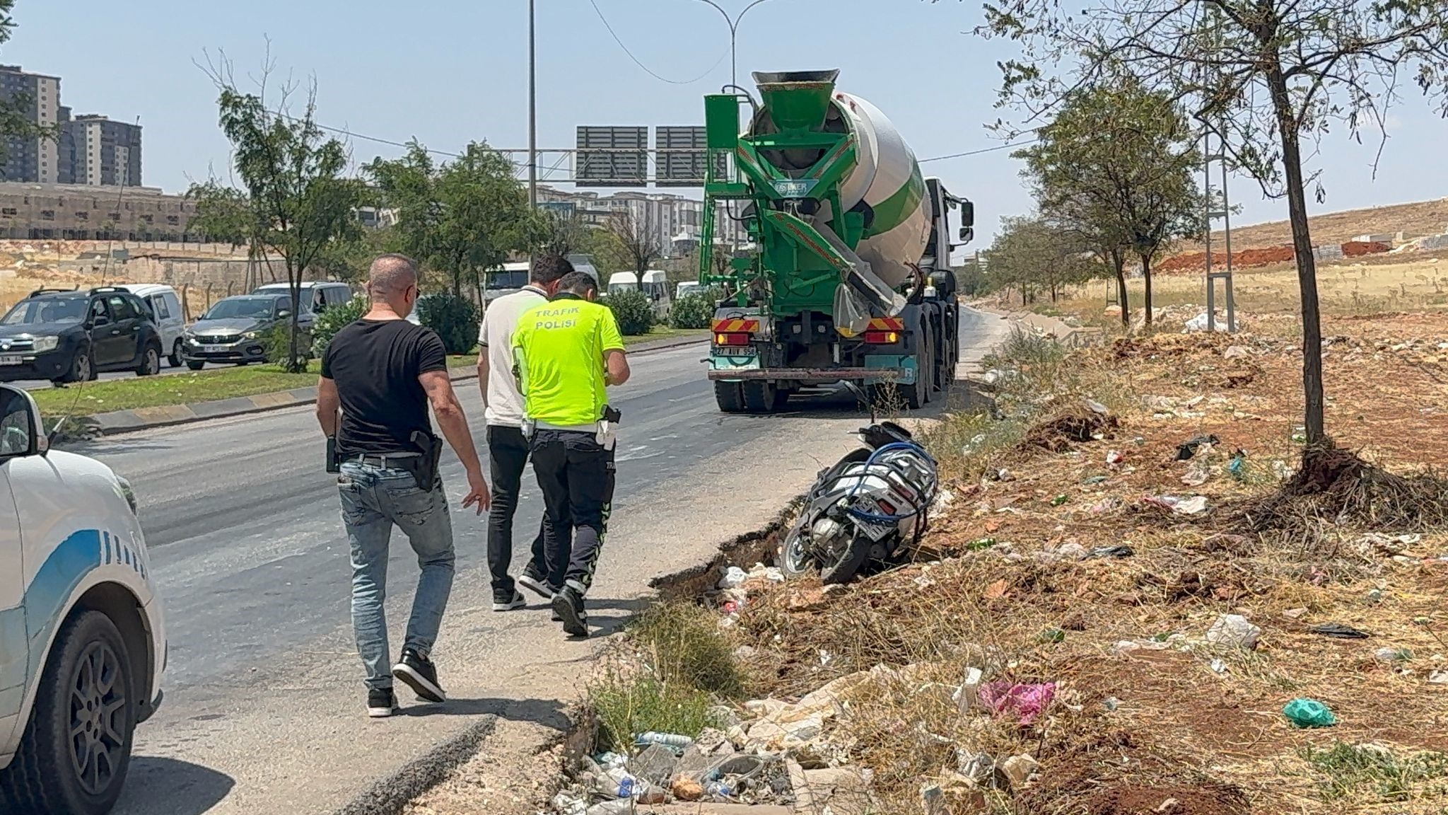 Gaziantep'te meydana gelen elim bir trafik kazasında, park halindeki araca
