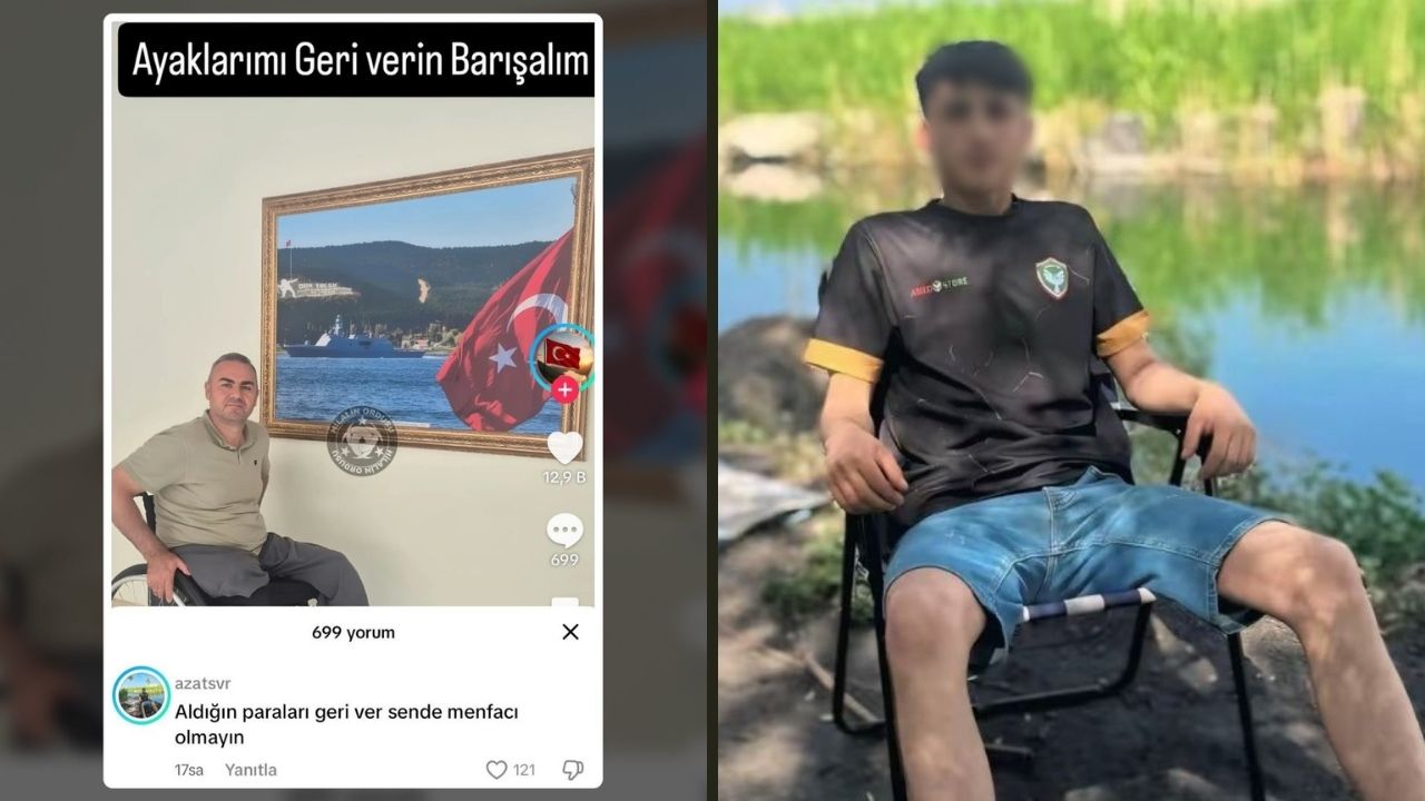 Sosyal medyada, bir gazinin “Ayaklarımı geri verin, barışalım.” paylaşımına “Aldığın