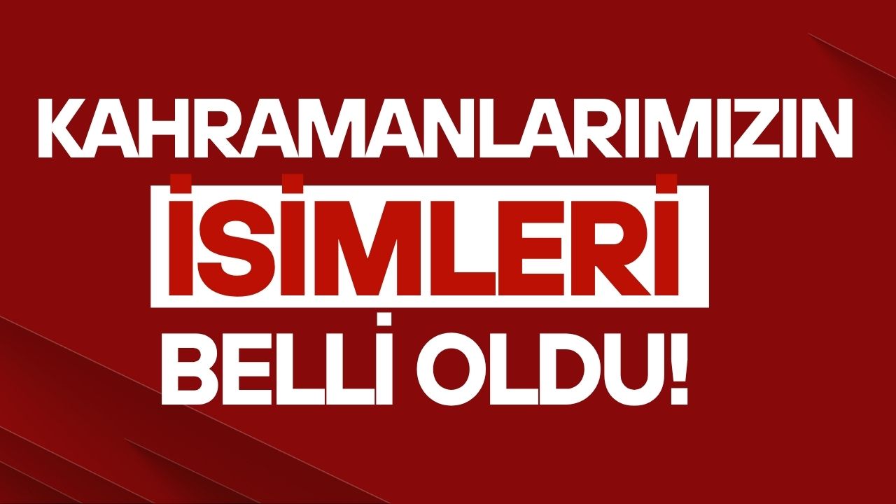 Eskişehir’de orman yangınında şehit düşen kahramanlarımızın isimleri:   — Sercan