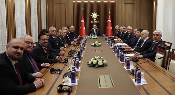 Cumhurbaşkanı Recep Tayyip Erdoğan, Irak Temsilciler Meclisi Başkanı Meşhedani’yi kabul