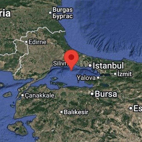 AFAD, İstanbul Silivri’de meydana gelen depremin büyüklüğünü 3.5 olarak açıkladı.