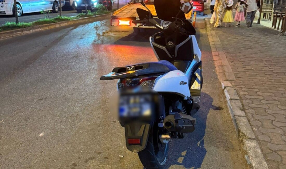 Giresun'da, polis ekiplerinin "dur" ihtarına uymayan bir motosiklet sürücüsü, aracını