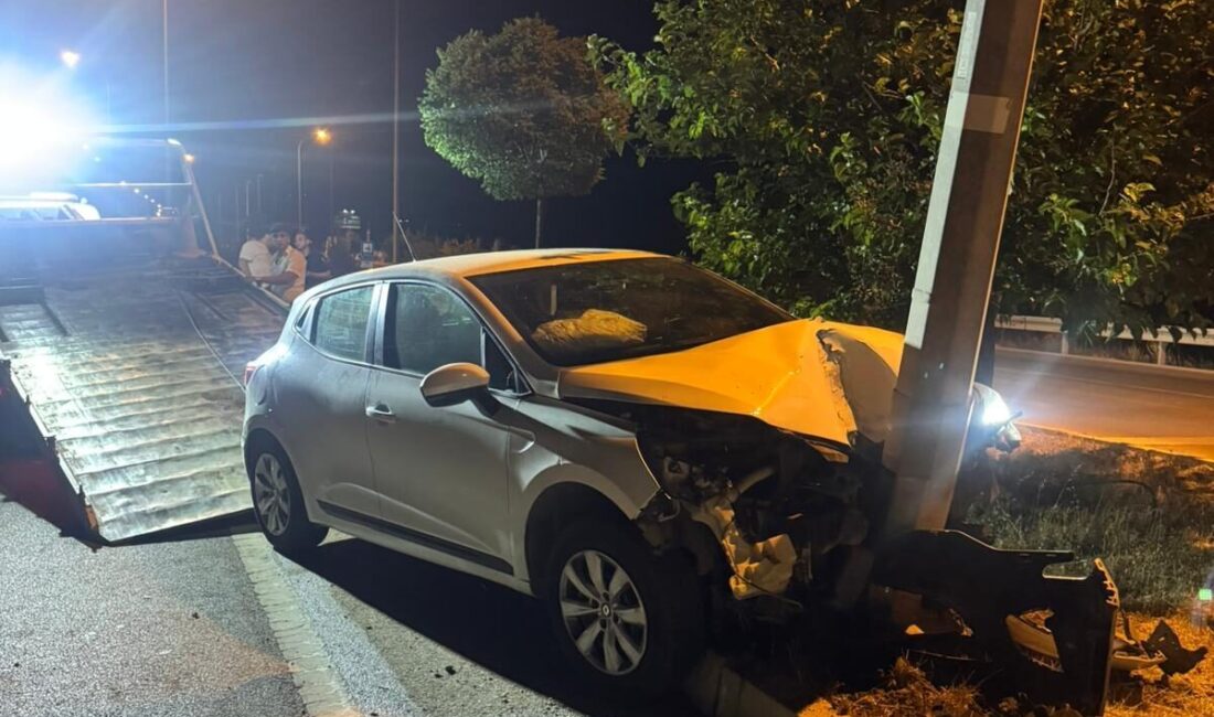 AFYONKARAHİSAR (AA) – Afyonkarahisar'ın Sandıklı ilçesinde aydınlatma direğine çarpan otomobildeki