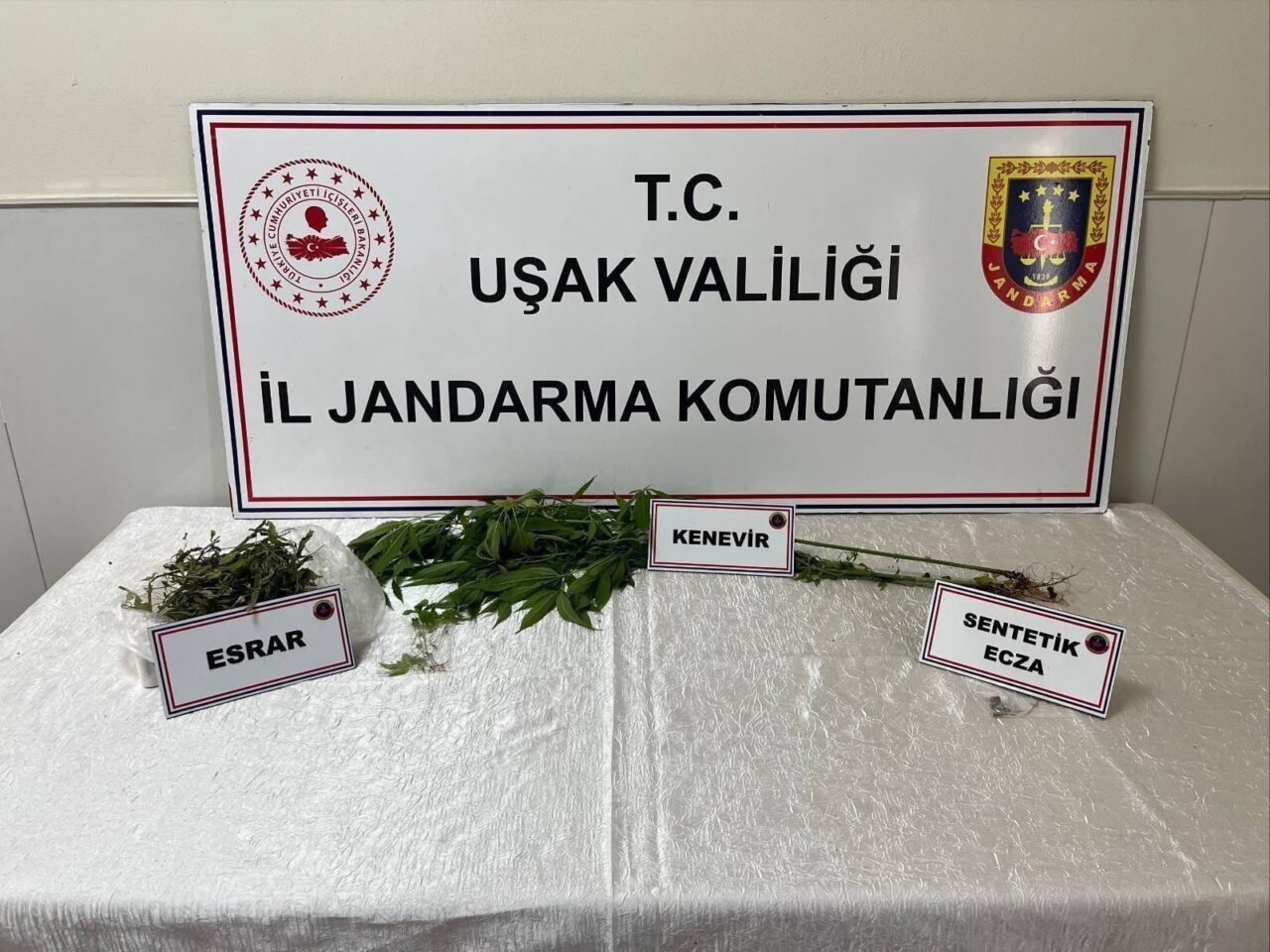 Uşak’ın Banaz ilçesinde düzenlenen uyuşturucu operasyonunda 1 şüpheli gözaltına alındı.