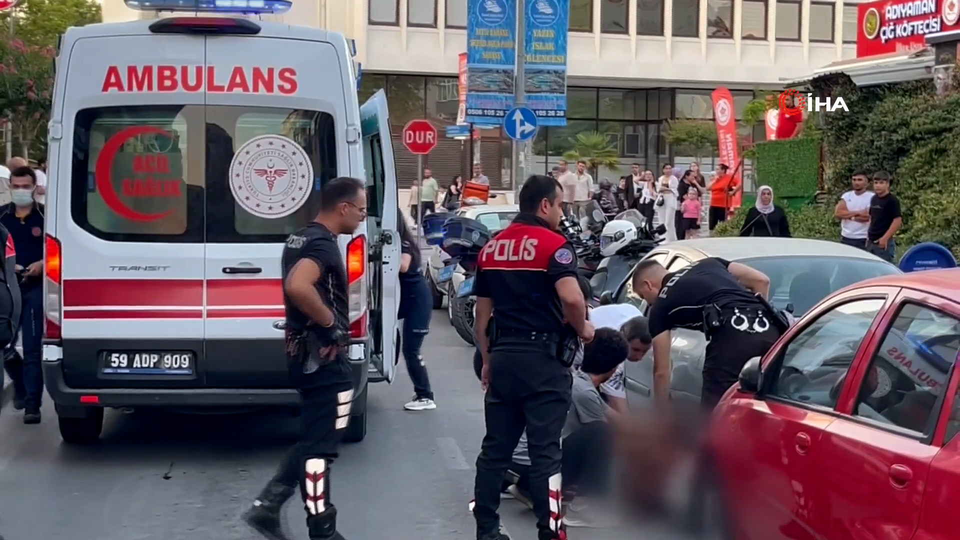 Çorlu'da yaşanan olayda, aralarında daha önceden husumet bulunan iki kişi