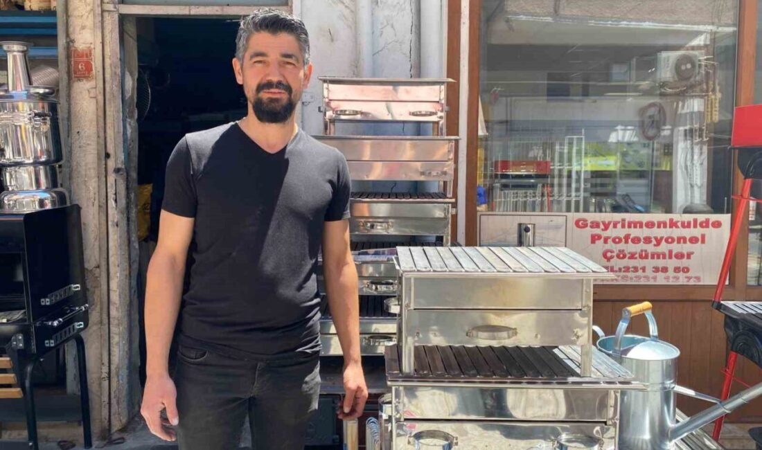 Eskişehir’de mangal satışı Gökhan Duru isimli esnaf, satışlarının son zamanlarda