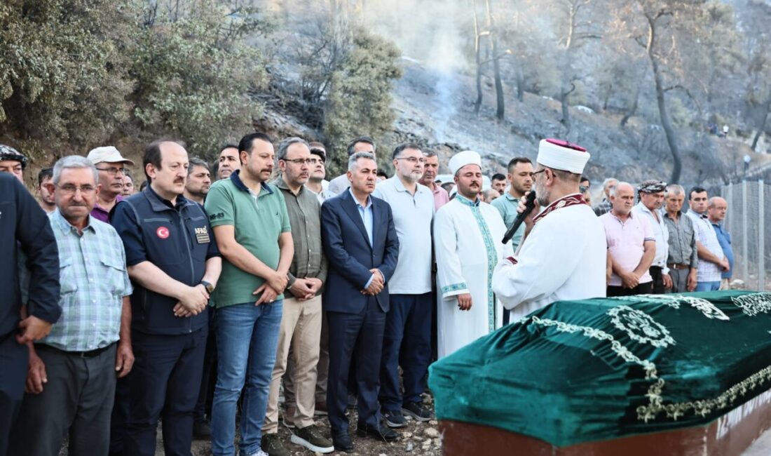 İzmir'in Ödemiş ilçesindeki ormanlık alanda çıkan yangında dün hayatını kaybeden