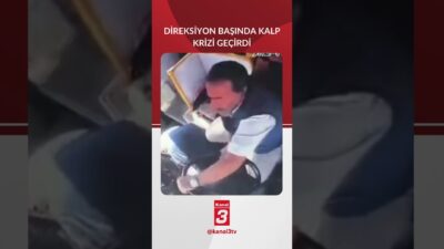 Gaziantep’te özel halk otobüsü şoförü, direksiyon başında kalp krizi geçirerek