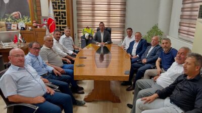 Afyonkarahisar Sinanpaşa Kaymakamı Emrah Aslan başkanlığında, belediye başkanları ve ilgili