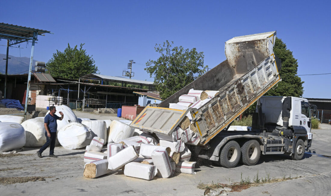 İzmir'in Ödemiş ilçesinde çıkan orman yangından etkilenen mahallelerden tahliye edilen