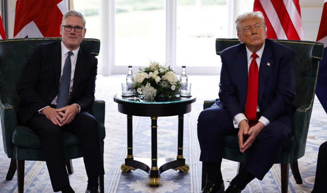 ABD Başkanı Donald Trump ve İngiltere Başbakanı Keir Starmer, İskoçya'da