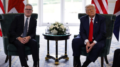 ABD Başkanı Donald Trump ve İngiltere Başbakanı Keir Starmer, İskoçya'da