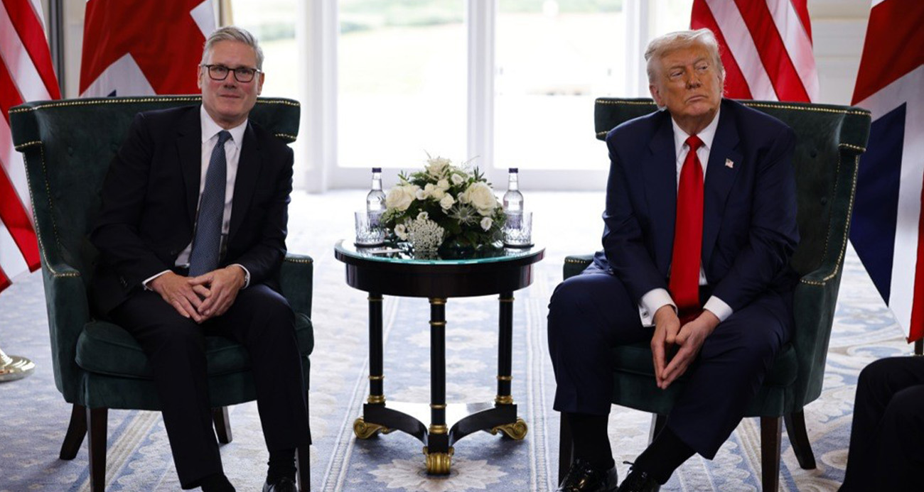 ABD Başkanı Donald Trump ve İngiltere Başbakanı Keir Starmer, İskoçya'da