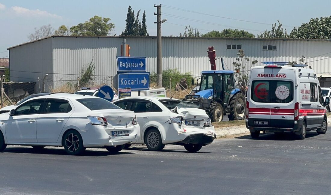 Söke'de 4 aracın karıştığı zincirleme trafik kazasında 2 kişi yaralandı.