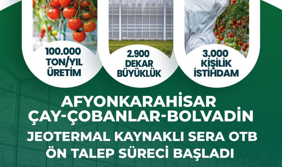Tarımsal üretime dev yatırım Afyonkarahisar’da tarımsal üretime dev bir yatırım