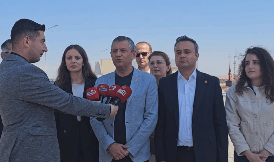 Cumhuriyet Halk Partisi Genel Başkanı Özgür Özel, Afyonkarahisar programı kapsamında