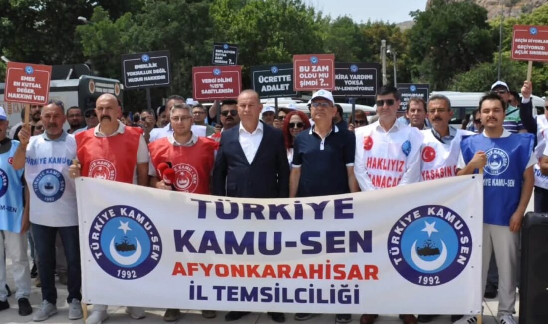 Kamu-Sen Afyonkarahisar İl Temsilcisi Mehmet Ali Öztürk, memur ve emeklilerin