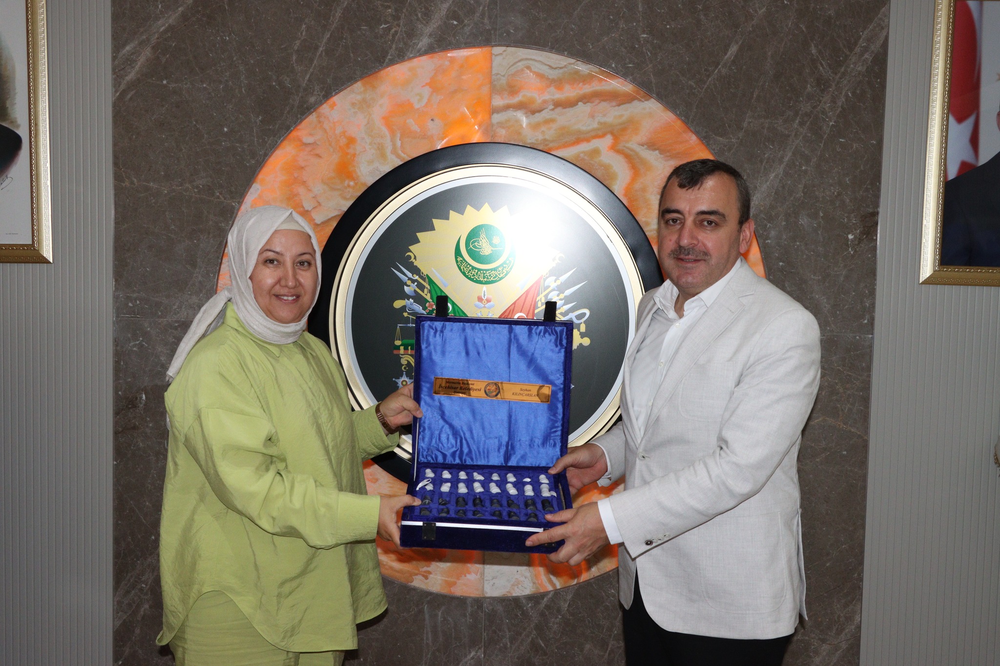 AK Parti Zonguldak Milletvekili Ahmet Çolakoğlu, İscehisar Belediye Başkanı Seyhan