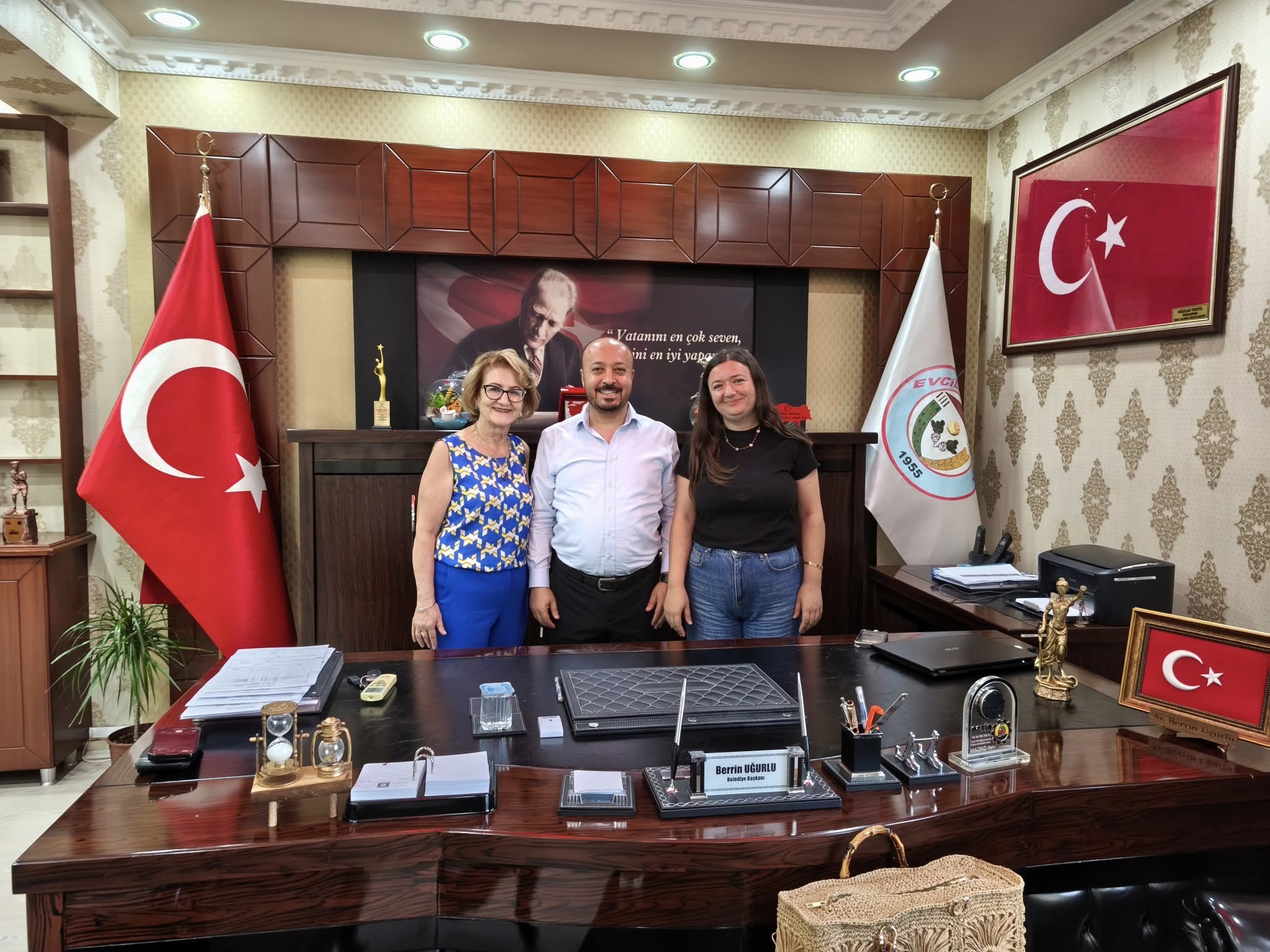 Bozkurt Belediye Başkanı Birsen Çelik ve AFBEL Genel Müdürü İsmail