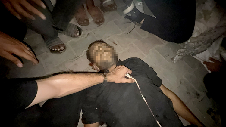 İsrail ordusunun, Gazze kentindeki Şifa Hastanesi yakınlarında gazetecilerin bulunduğu çadıra