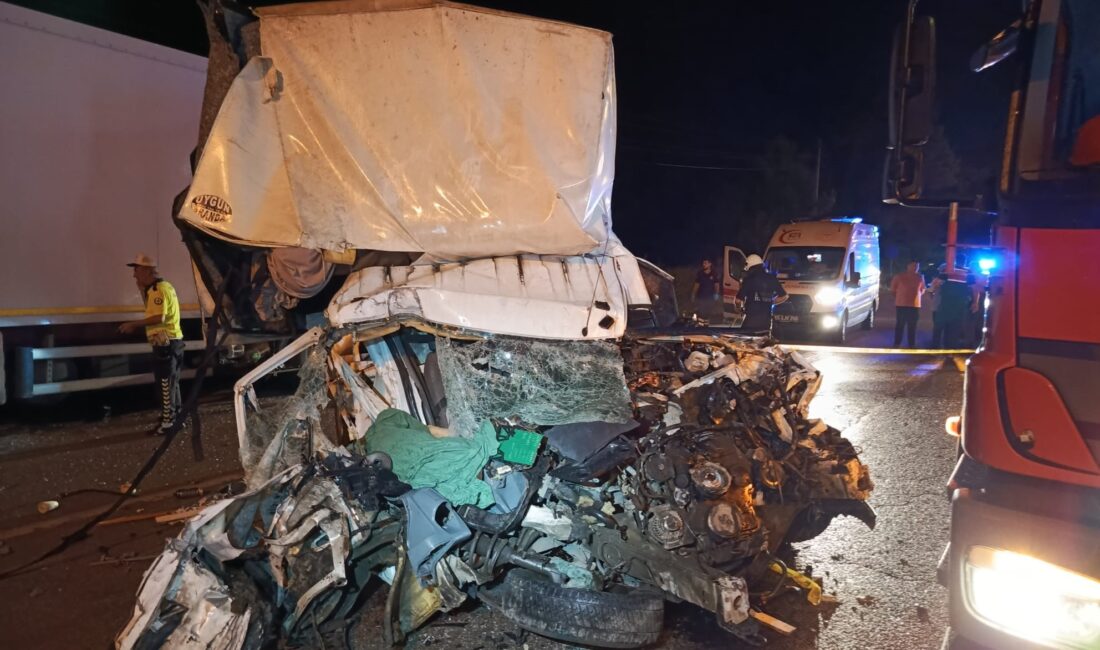 Samsun'un Terme ilçesinde gece saatlerinde meydana gelen trafik kazasında bir