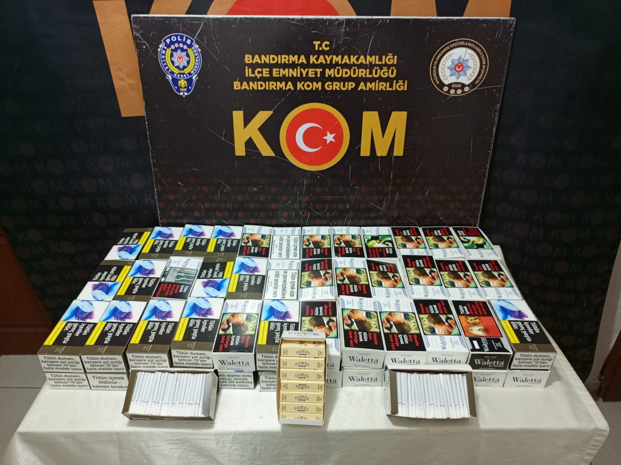 Balıkesir'in Bandırma ilçesinde gerçekleştirilen bir güvenlik operasyonunda, yasa dışı yollarla