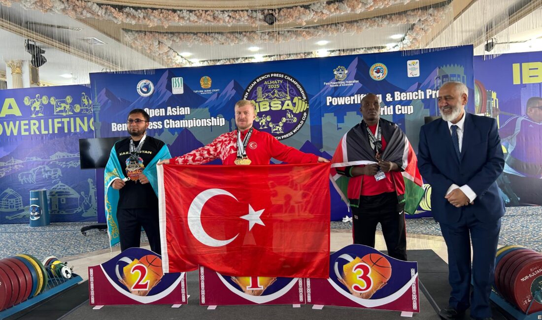 Ankara'dan yapılan açıklamaya göre, Görme Engelliler Powerlifting Dünya Şampiyonası'nda altın