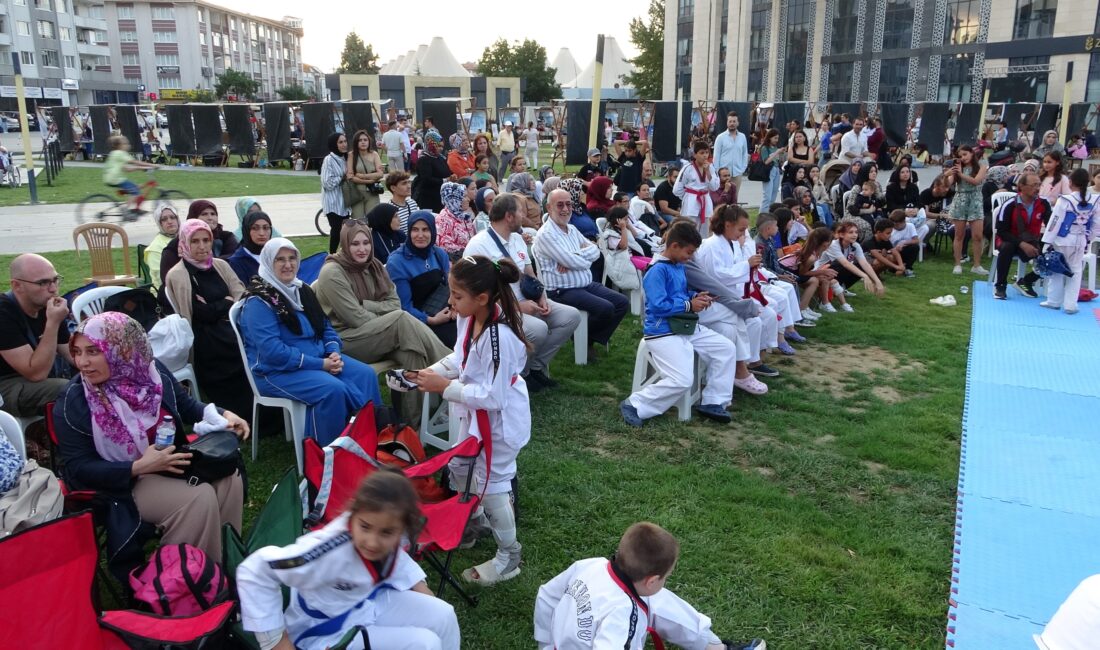  Kütahya'da, Minikler Açık Hava Taekwondo Turnuvası gerçekleştirildi. 8 kategoride 65