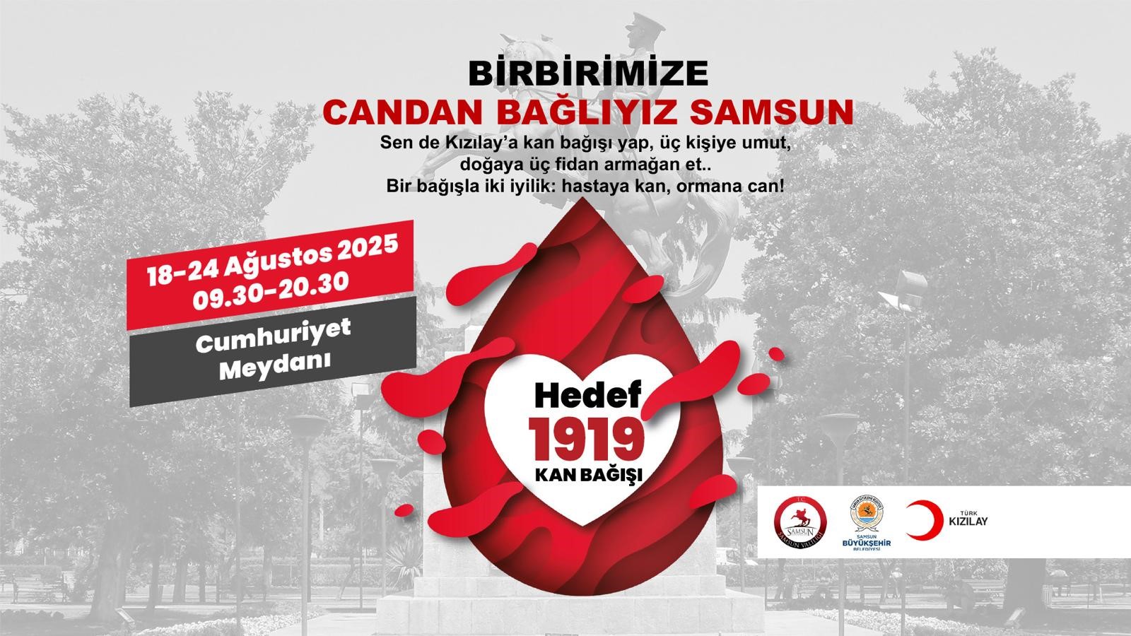 Türk Kızılay, Samsun’da 18–24 Ağustos tarihleri arasında “Birbirimize Candan Bağlıyız”