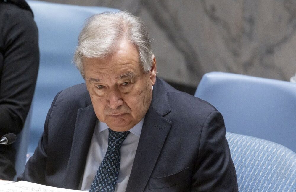 Birleşmiş Milletler (BM) Genel Sekreteri Antonio Guterres, New York'taki merkezden
