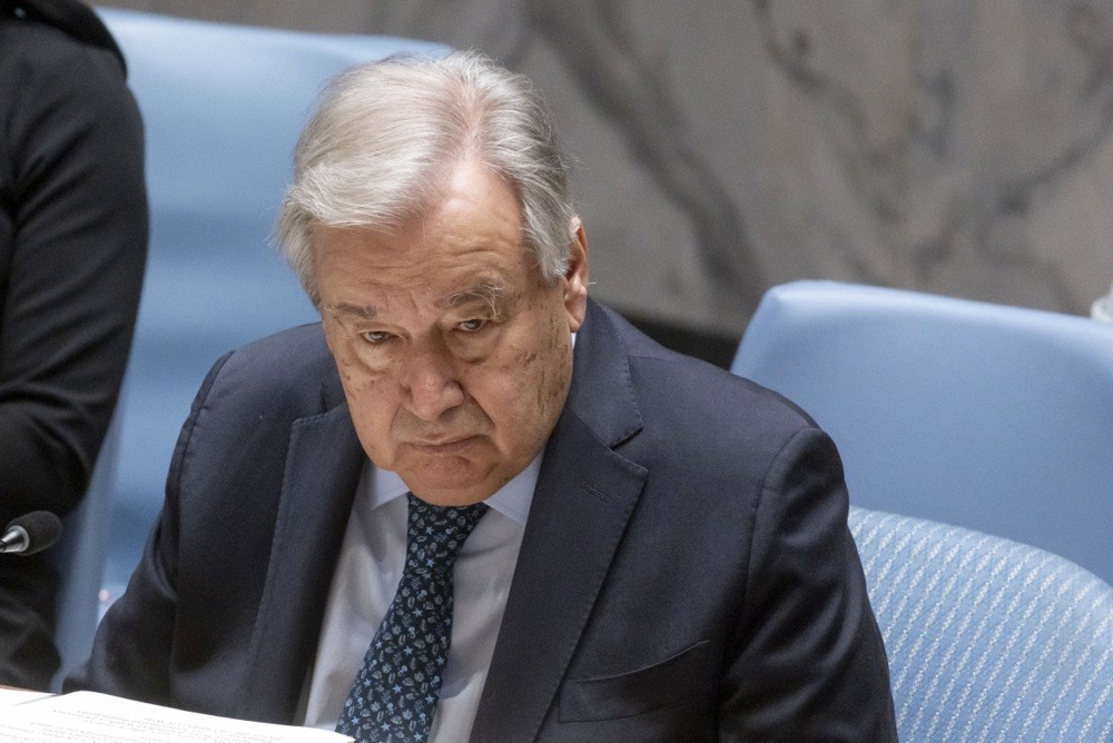 Birleşmiş Milletler (BM) Genel Sekreteri Antonio Guterres, New York'taki merkezden