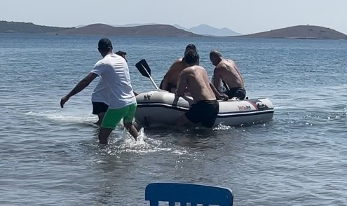 Balıkesir'in Ayvalık ilçesi açıklarındaki Maden Adası yakınlarında trajik bir olay