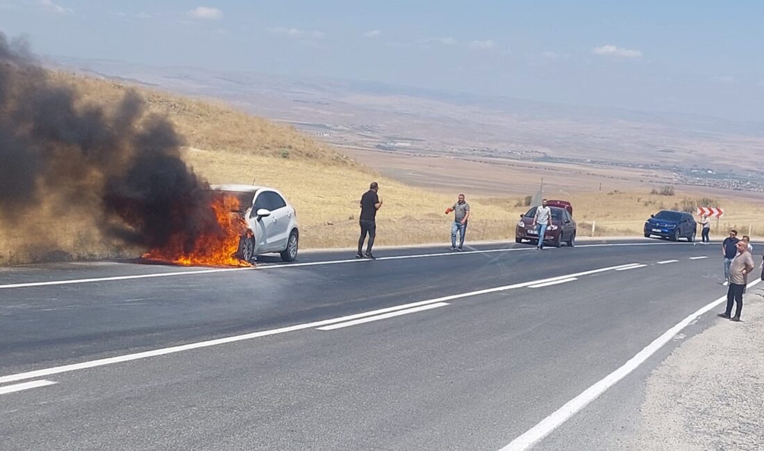 Yozgat’ın Yerköy ilçesi yakınlarında seyir halindeyken aniden alev alan bir