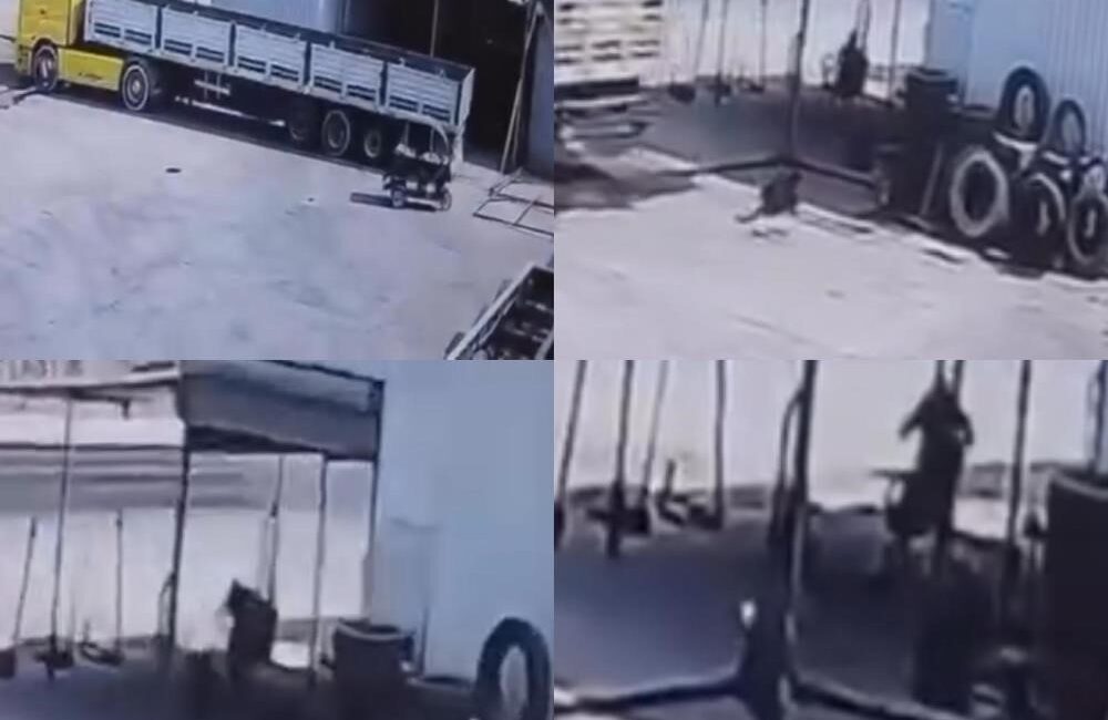 Mersin'de bir tamir atölyesinde yaşanan elim kazada, tırın altında kalarak