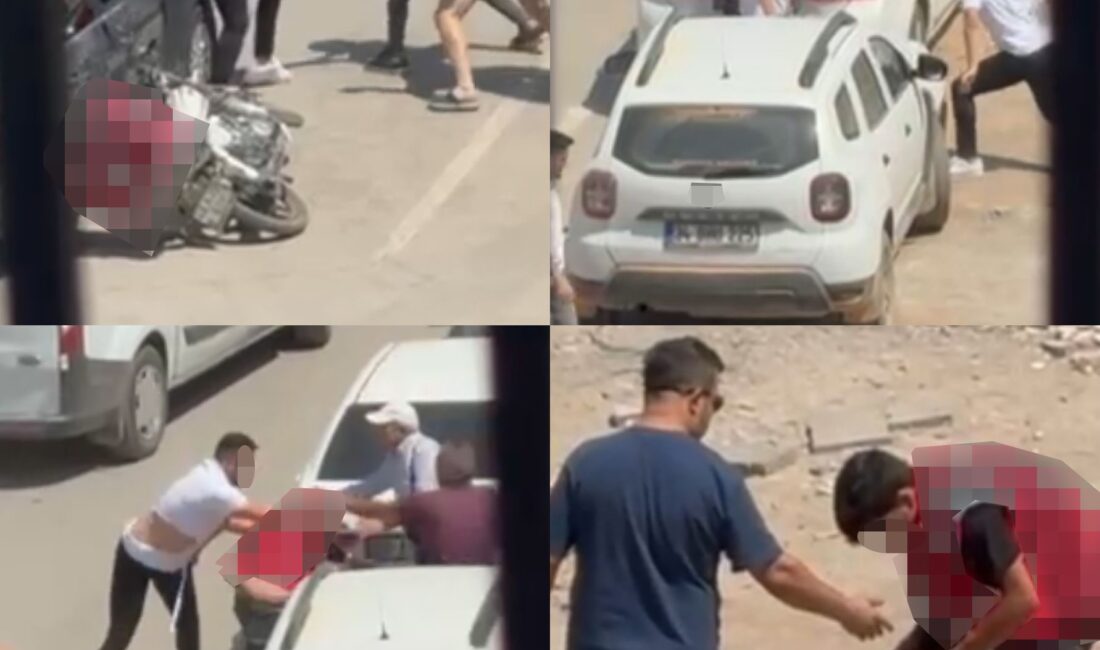 Kahramanmaraş'ta trafikte yaşanan bir anlaşmazlık, bir motokuryeye yönelik şiddetli bir