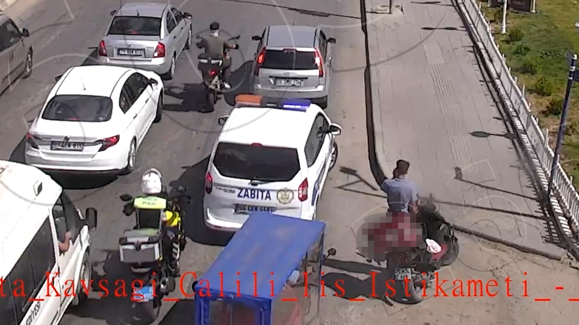 Kırıkkale'de polis ekiplerinin 'dur' ihtarına uymayan motosiklet sürücüsü, kısa süren
