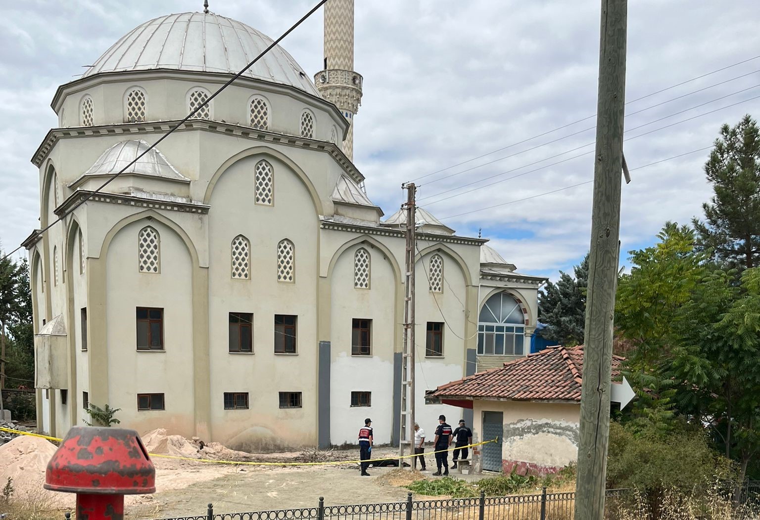 Amasya'nın Kaleköyü'nde bir caminin kubbesinde gerçekleştirilen tadilat çalışmaları sırasında meydana